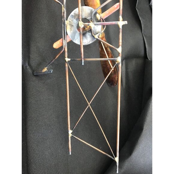 Vintage 1980's Airplane Propeller Metal Wall Art Décor Handmade One Of A Kind - Picture 10 of 10